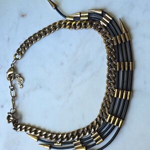 Passiana Rocker Spikey Collar Necklace